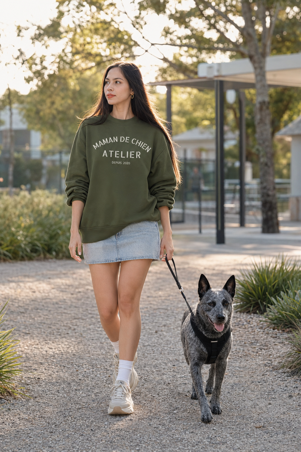 MAMAN DE CHIEN ATELIER Sweatshirt - Custom Dog Mum Sweatshirt