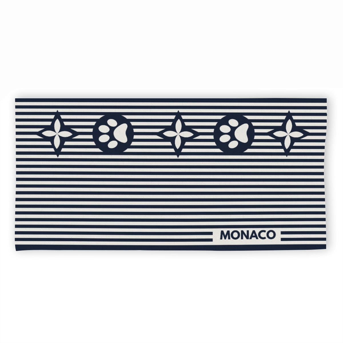 Custom Dog Towel-Personalized Aesthectic in Stripe Beach Towel-Printed in USA 320GSM