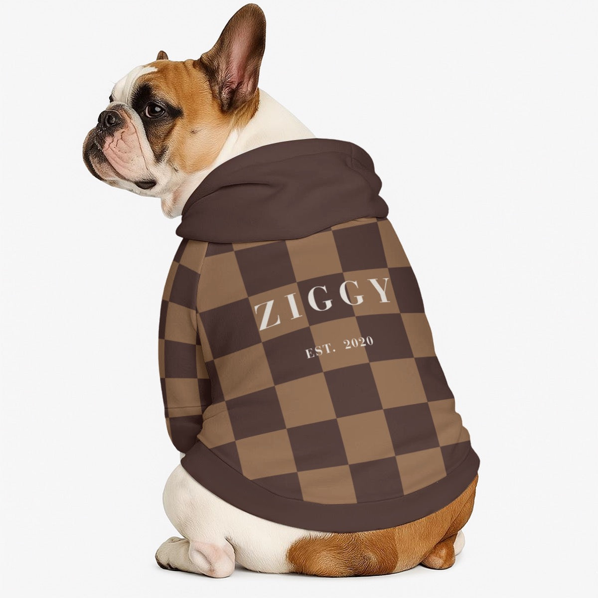 The Heritage Hoodie in Cocoa -Custom Name & EST Year Pet Hoodie 310GSM Cotton