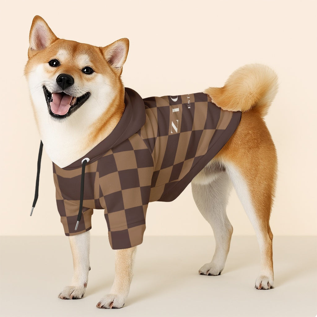 The Heritage Hoodie in Cocoa -Custom Name & EST Year Pet Hoodie 310GSM Cotton